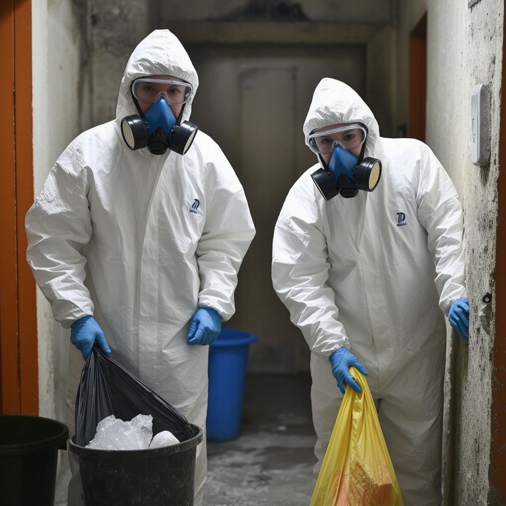 Experts en buidatge i desinfecció d'habitatges afectats per la síndrome de Diògenes a Viladecans