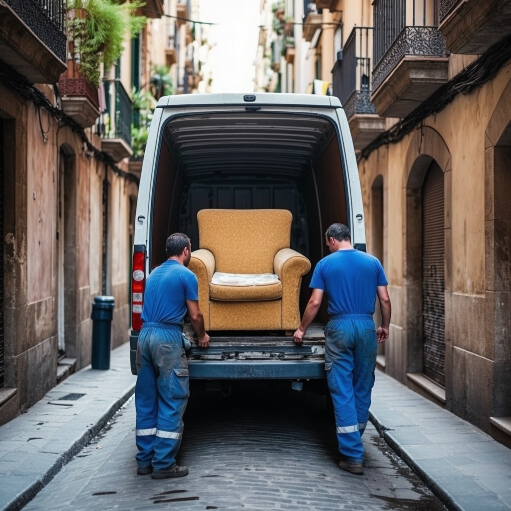 Vaciado de locales comerciales en la Bisbal d Empordà