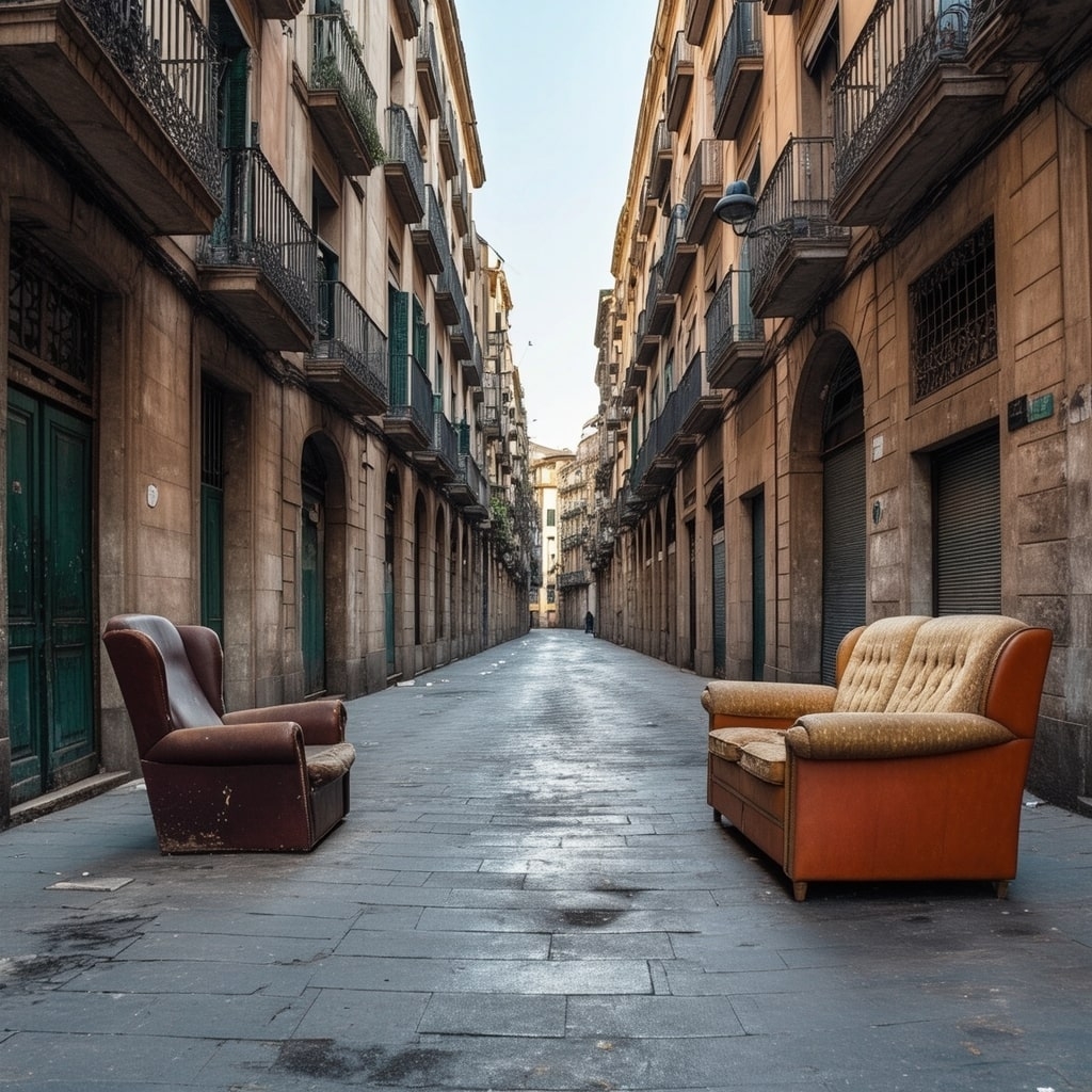 Vaciado de locales comerciales en l Escala