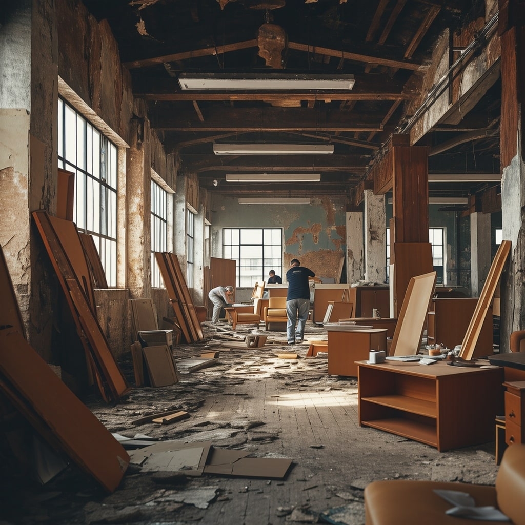 Vaciado de locales comerciales en Maçanet de la Selva