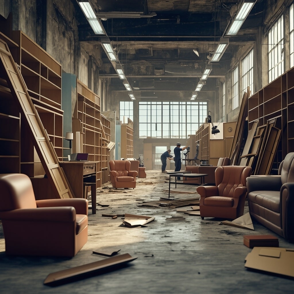 Vaciado de locales comerciales en Arbúcies