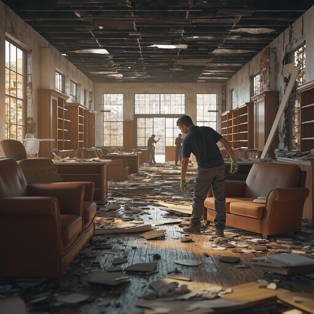 Proceso de vaciado de locales comerciales paso a paso